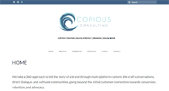 Desktop Screenshot of copious-consulting.com