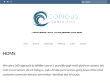 Tablet Screenshot of copious-consulting.com